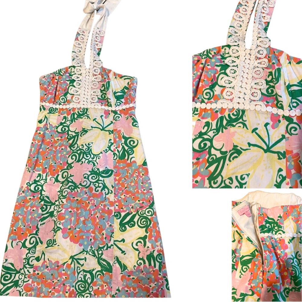 Lilly Pulitzer Isabel Mariposa Halter Dress